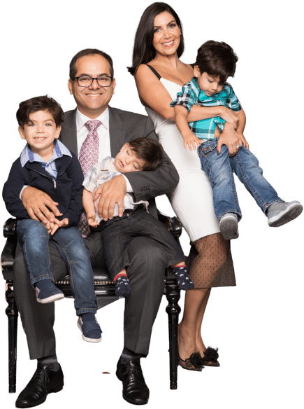 Dr Siamak Agha and family