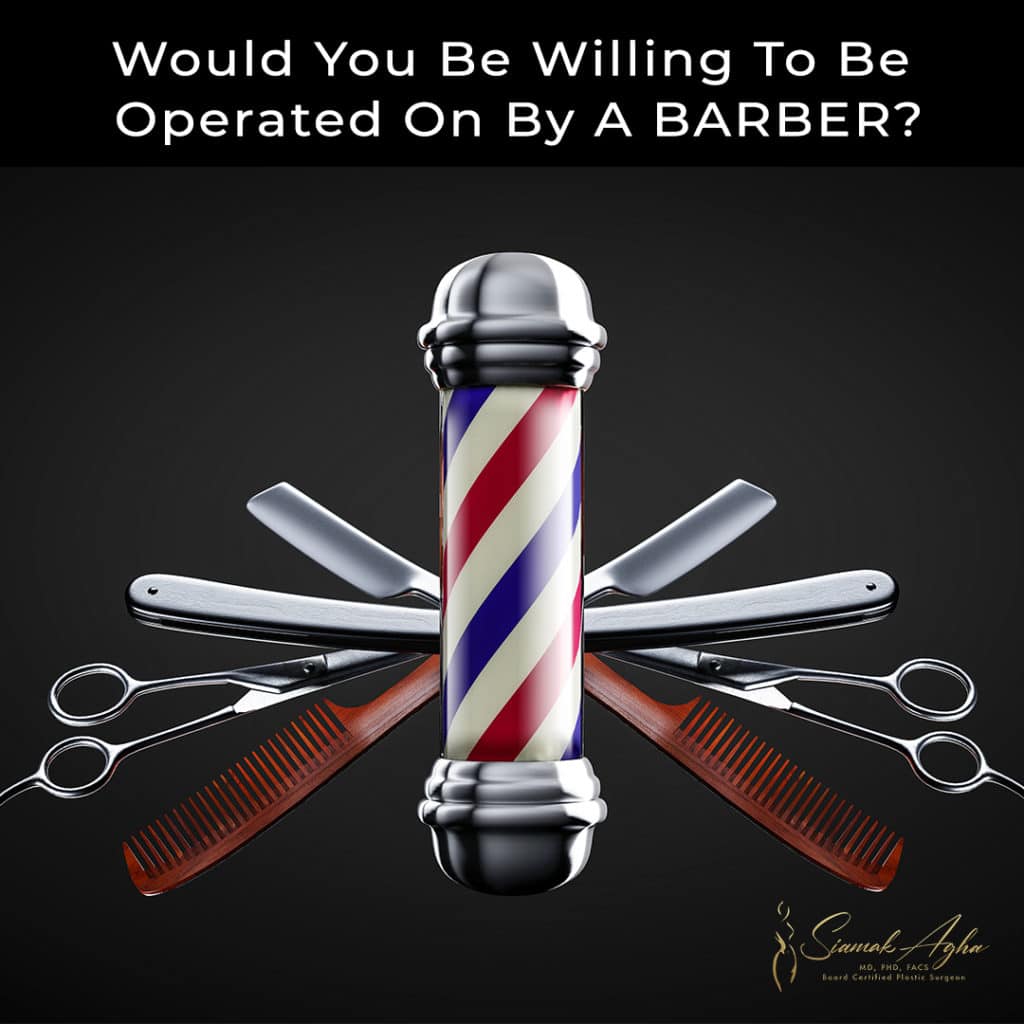 Would You Be Willing to Be Operated on by a BARBER? Instagram Post