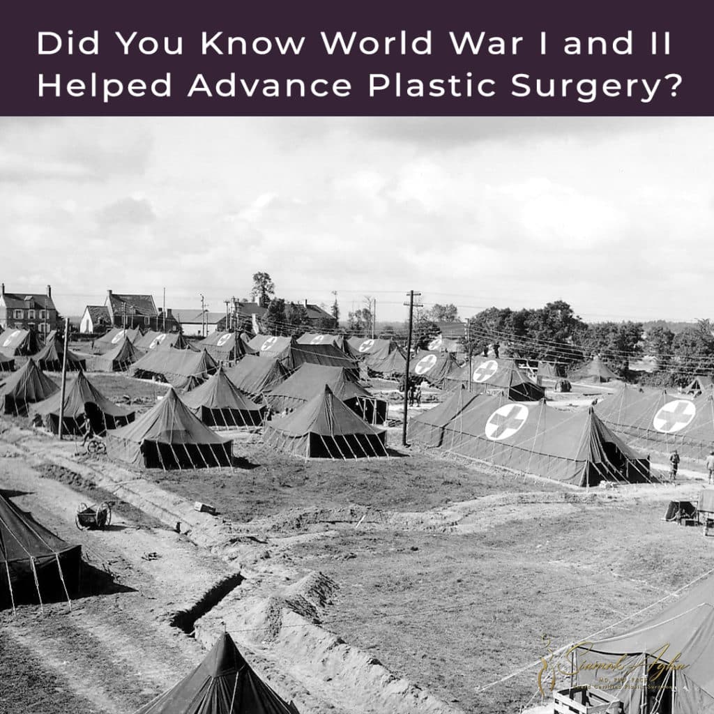 Did You Know that World War I and II Helped Advance Plastic Surgery? Instagram Post