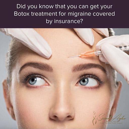 Did you know that you can get your Botox treatment for migraine covered by insurance? - Instagram Post
